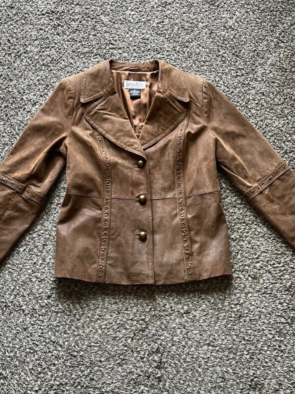 Bradley Bayou Brown Genuine Leather Womens Medium Western Indie Bikercore Fem